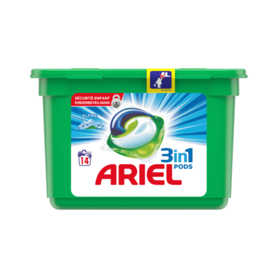 Ariel 3in1 pods alpine wasmiddel capsules